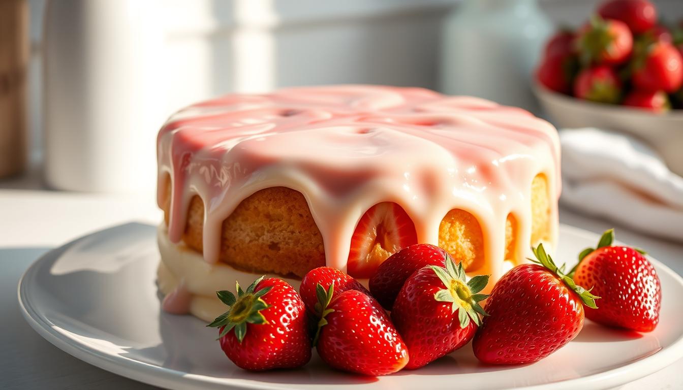 strawberry tres leches