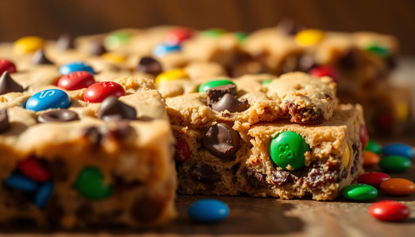 m&m cookie bars