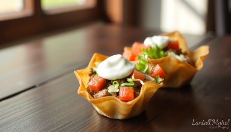 wonton taco cups
