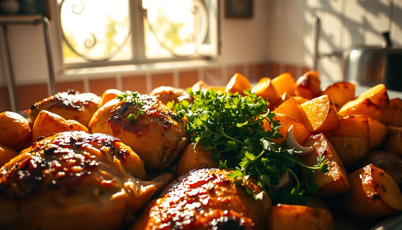 greek chicken and potatoes