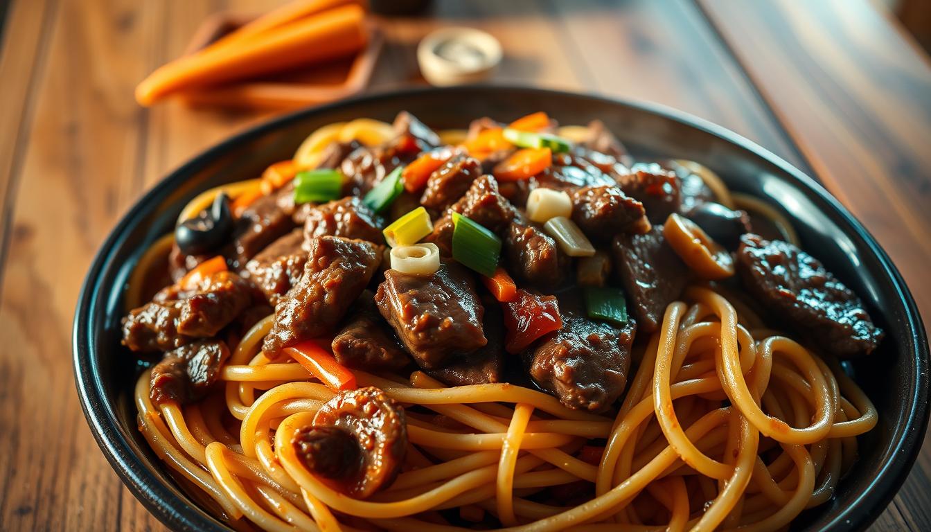 hamburger meat egg noodles recipe