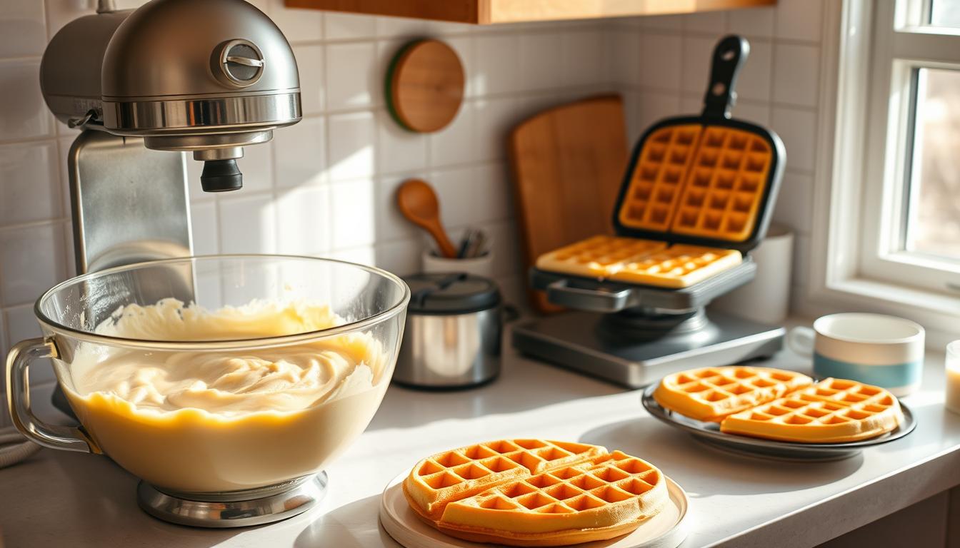 how to make waffles with pancake mix